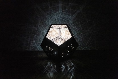 Anthony James, 60” Bullet Projector Dodecahedron (Solar Black), 2021