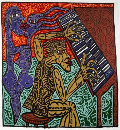 Robert Combas, Le Pianiste, 1989