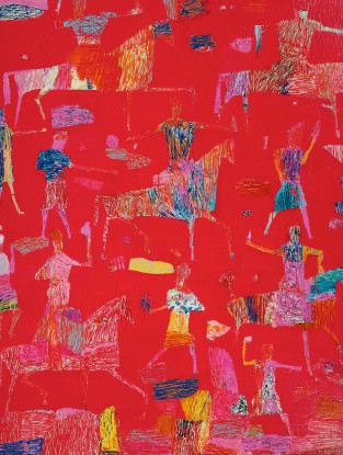 Reza Derakshani, Red Rain Hunt, 2019