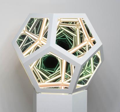 Anthony James, 24" Dodecahedron (Solar White), 2020