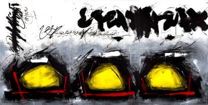 Golnaz Fathi, Triptych, 2024