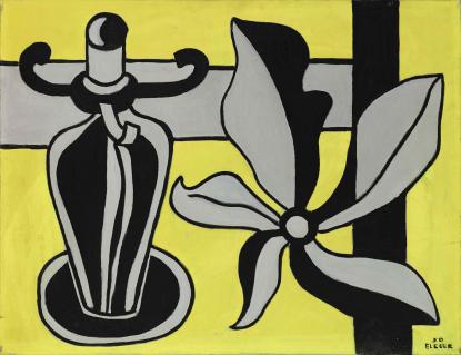 Fernand Léger, Le chandelier sur fond jaune, 1950