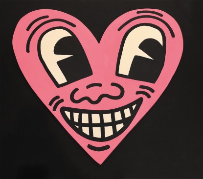 Keith Haring, Untitled (Heart Face), 1984