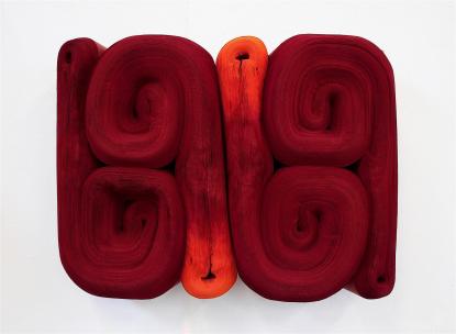 Jae Ko, JK454 Wine Carmine with Orange, 2018