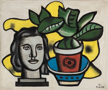 Fernand Léger, La statuette et le vase rouge, 1951
