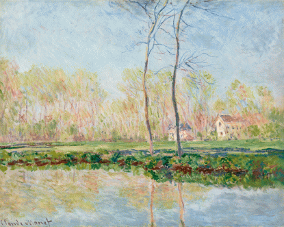 Claude Monet, Les Bords de l'Epte à Giverny, 1887, 