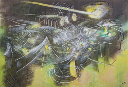 Roberto Matta, Au fond du Reflet, 1980
