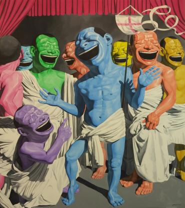 Yue MinJun, The Resurrection, 2010
