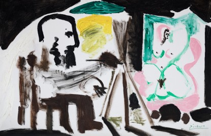 Pablo Picasso, Le Peintre et son modèle, 1963