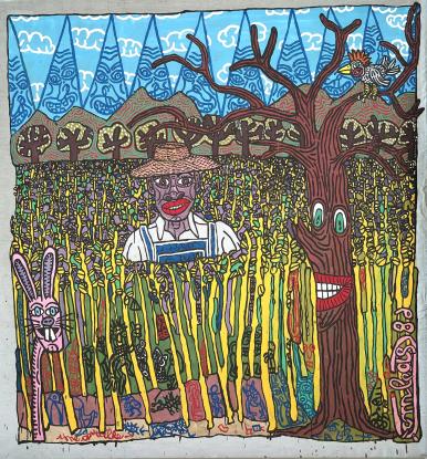 Robert Combas, Dans un Champ de Blé, 1986