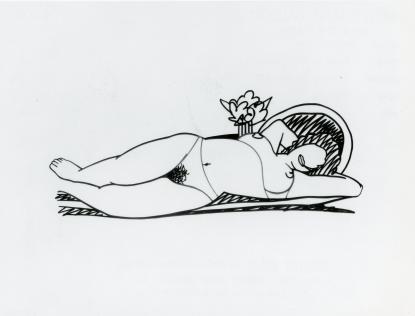 Tom Wesselmann, Hedy Nude (rubbed), 1990