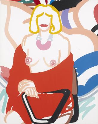 Tom Wesselmann, Study for Claire putting on robe, 1992