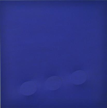 Turi Simeti, Tre ovali blu, 2012