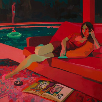 Patrick Puckett, Red Sofa, 2026 