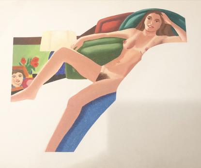 Tom Wesselmann, Study for Nude with lamp, 1977