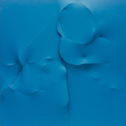 Agostino Bonalumi, Azzurro, 1997