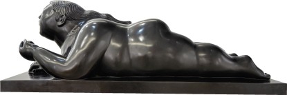 Fernando Botero, Reclining Woman with an Apple, 2007