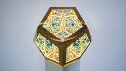 Anthony James, 24” Dodecahedron (Gold)