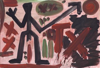 A.R. Penck, Untitled (TX), circa, 1990
