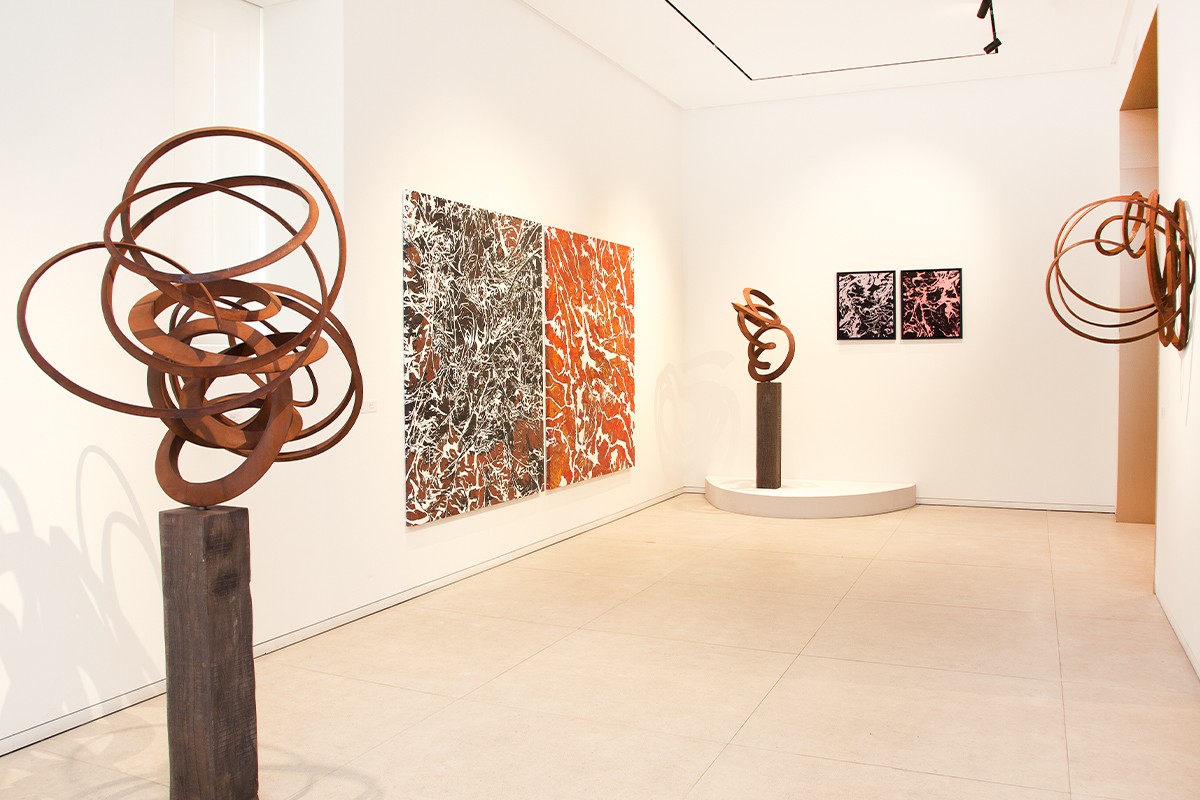 Installation of view of 'Obels-Rubat: A Dialogue', Madrid, 2025 © Enrique Palacio.
